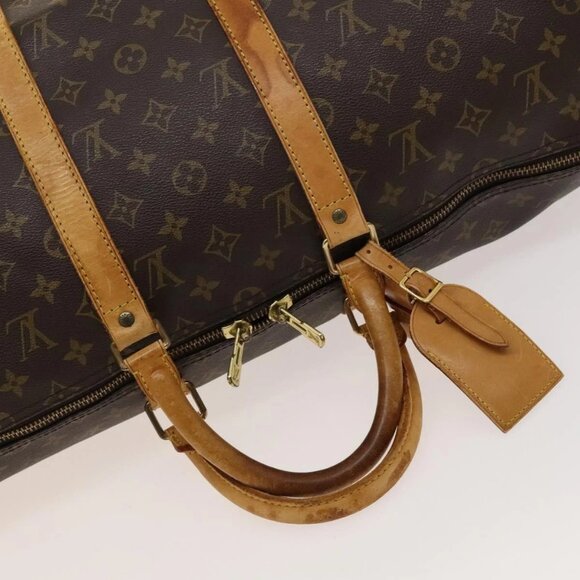 LOUIS VUITTON Monogram Keepall 50 Boston Bag M41426 LV Auth 118549 - Picture 8 of 16
